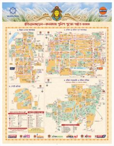 Kolkata Durga Puja Road Map 2024 Bengali Version