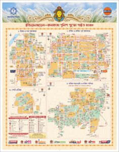 Kolkata Durga Puja Road Map 2025 Bengali Version