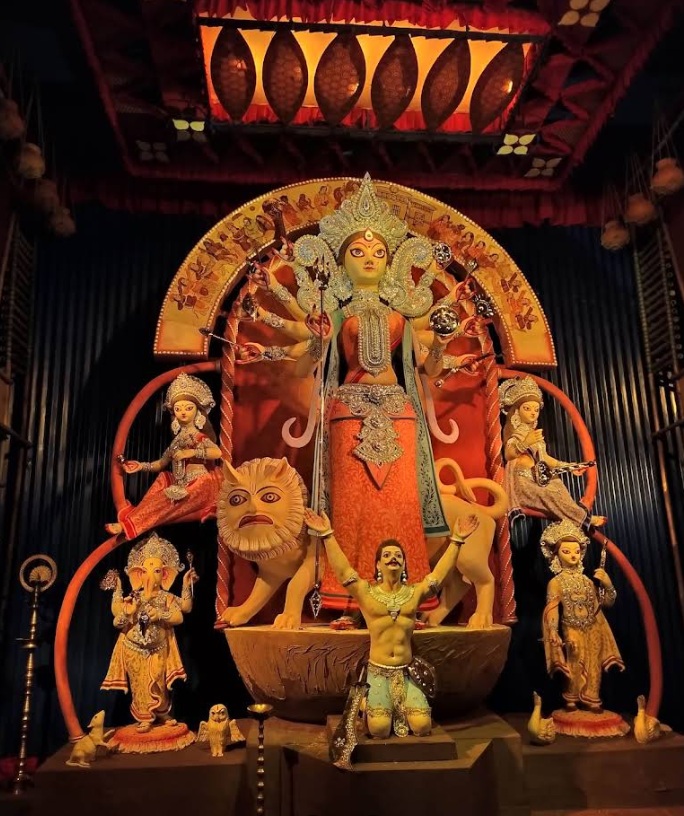 Santoshpur Trikon Park Durgotsav